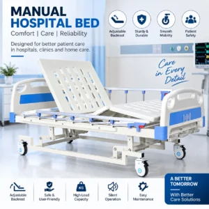 Three Crank Hospital Bed