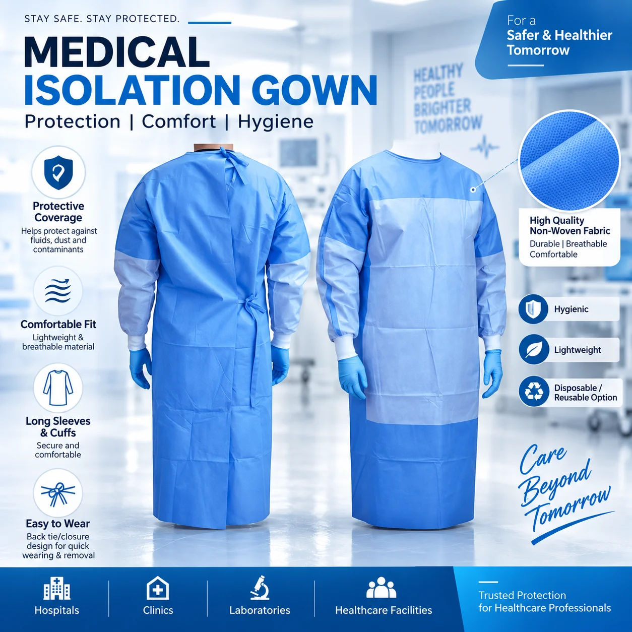Reinforced Surgical Gown